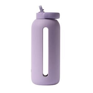 NWT Bink Big Bottle Flip Cap 36oz Borosilicate Glass Water Bottle, Purple